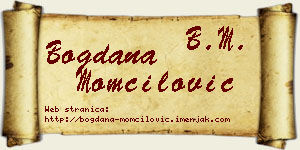 Bogdana Momčilović vizit kartica